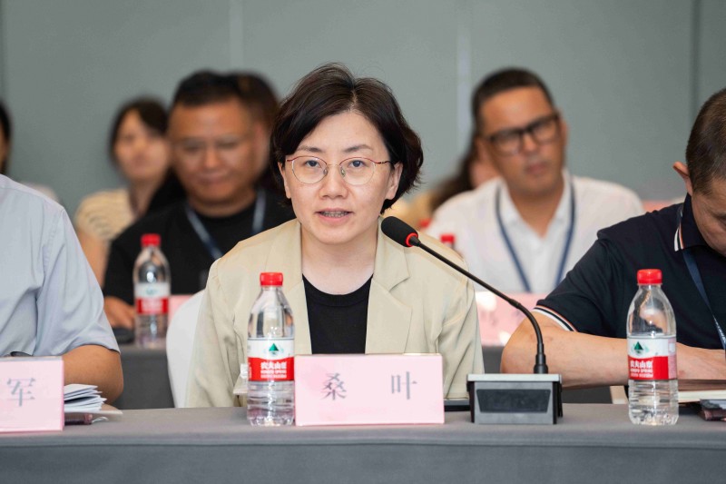 中国羽绒工业协会理事长桑叶参加会议